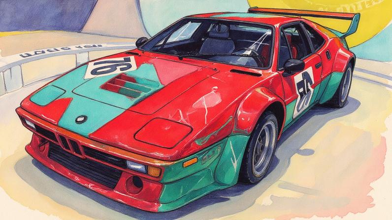 BMW Art Car de Andy Warhol em exibição na edição de 2015 do Concorso d'eleganza Villa d'Este, no norte da Itália (Foto: Reprodução)