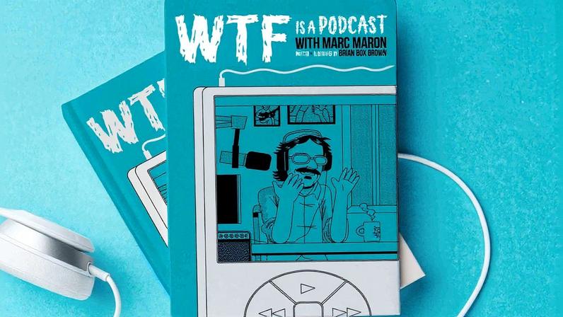 Páginas do graphic novel 'WTF Is a Podcast', que aborda a história do podcast de Marc Maron (Foto: Reprodução)