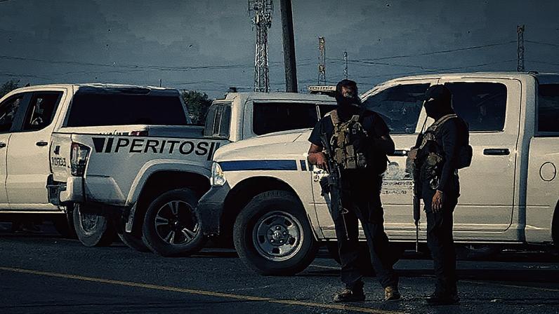 Elementos da Unidade de Serviços Periciais em Tamaulipas (Foto: Reprodução)