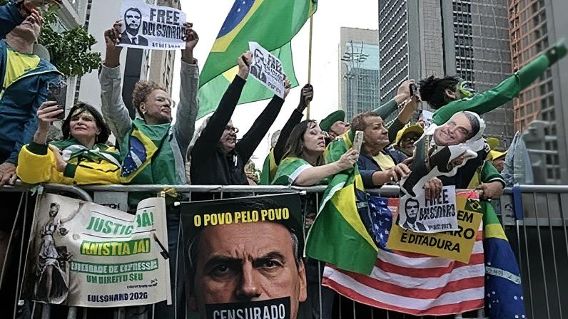 Ato bolsonarista na Avenida Paulista, em São Paulo (Foto: Reprodução)
