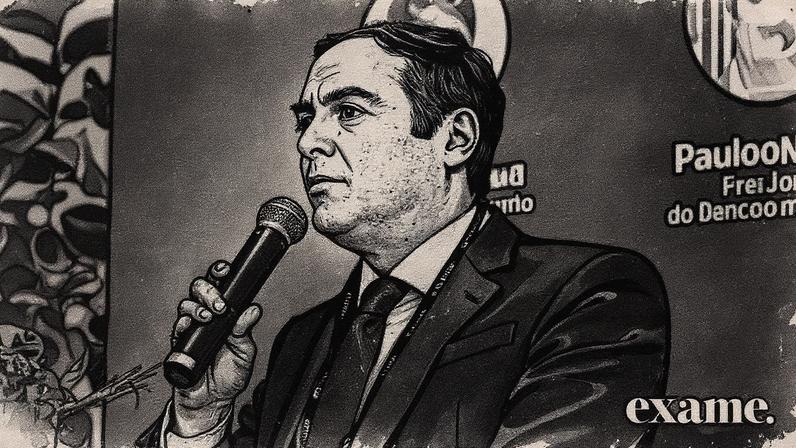 Paulo Câmara, presidente do BNB, fala durante o EXAME Fórum NE (Foto: Reprodução)