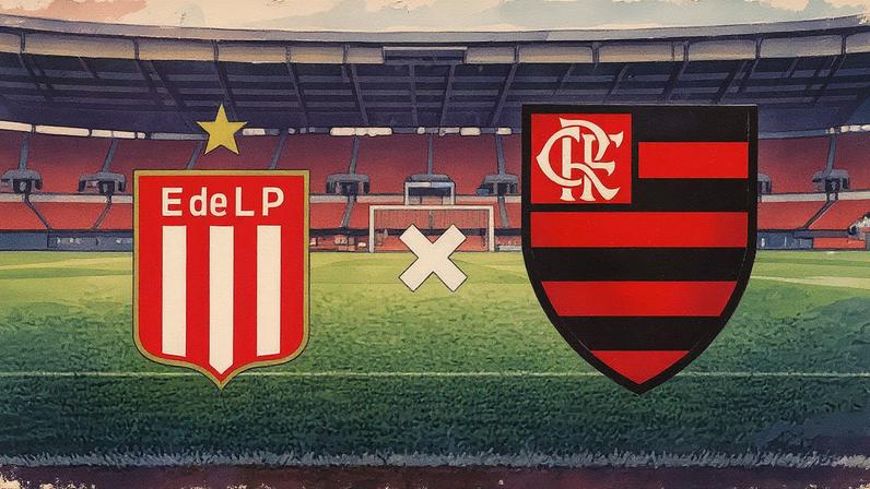 Estudiantes x Flamengo — Foto: Editoria de Arte (Foto: Reprodução)