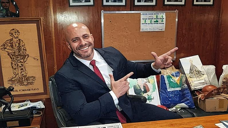 Ex-deputado federal Daniel Silveira em uma foto compartilhada nas redes sociais (Foto: Reprodução)