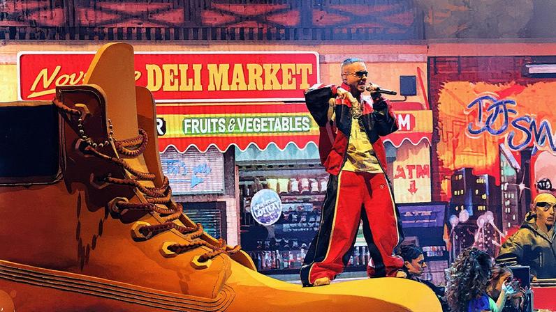 J Balvin se apresentou ao lado de DJ Snake, Lenny Tavárez e Justin Quiles durante o desempenho de "Zun Zun" e "Noventa" no VMA 2025 (Foto: Reprodução)