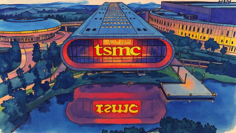 Fábrica da companhia taiwanesa de semicondutores TSMC localizada em Nanquim, na China (Foto: Reprodução)