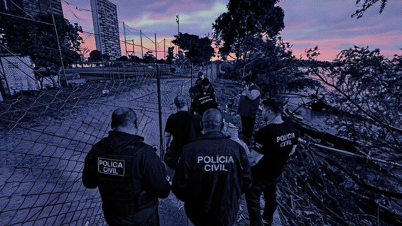Perna humana é encontrada na orla do Guaíba em Porto Alegre (Foto: Reprodução)