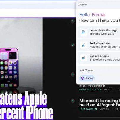 Google expande Gemini no Chrome e automatiza tarefas do usuário