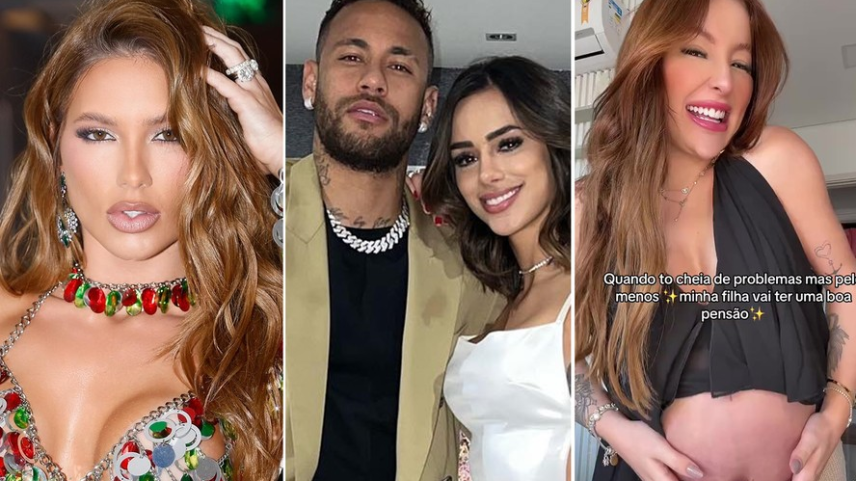 Virginia Fonseca, Neymar e Bruna Biancardi, e Nayara Macedo — Foto: Reprodução/Instagram