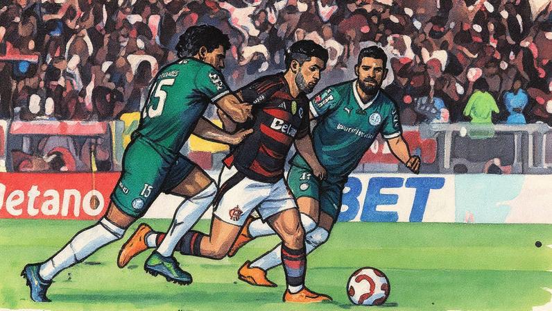 Flamengo e Palmeiras se enfrentam pelo Brasileirão (Foto: Thiago Ribeiro/AGIF)