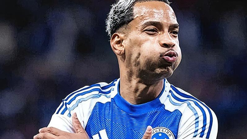 Matheus Pereira comemora seu gol pelo Cruzeiro contra o São Paulo • Gustavo Aleixo/Cruzeiro