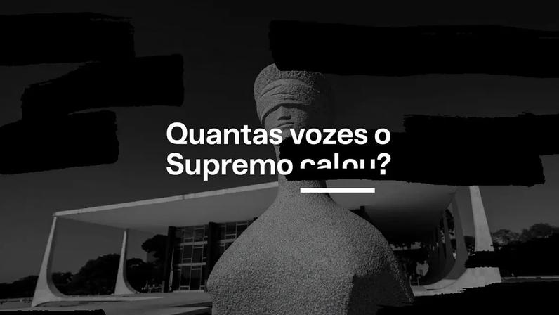 Silêncio das classes jurídica e jornalística sobre abusos fortalece censura do STF. (Foto: Infografia Gazeta do Povo)