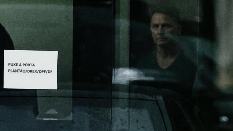 Bolsonaro na Superintendência da PF em Brasília, onde está preso preventivamente. Foto: Sergio Lima / AFP