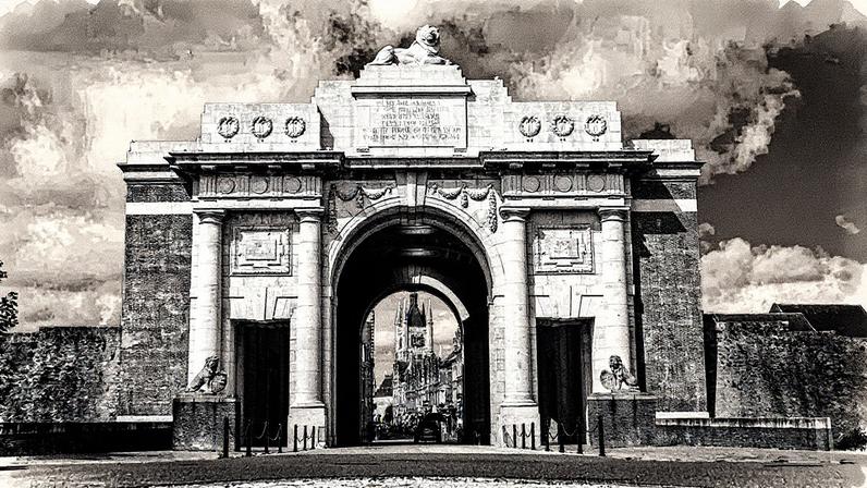 A restored facade of the Menin Gate