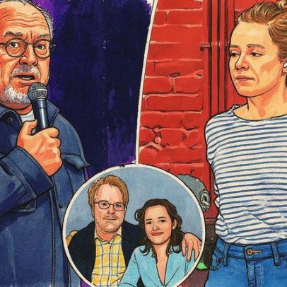 Louis C.K. flagrado beijando ex de Philip Seymour Hoffman, 11 anos após a morte