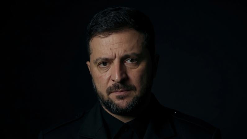 Volodymyr Zelenskyy addresses the nation on Donald Trump’s 28 point plan. Photograph: Ukrainian Presidential Press Service