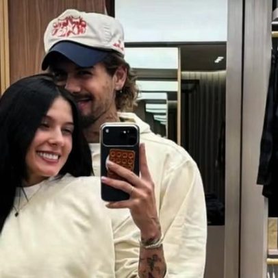 Ana Castela reencontra Zé Felipe e casal posa em closet