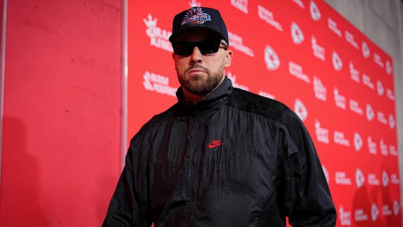 Travis Kelce arrived at Arrowhead Stadium for Sunday’s Chiefs vs. Colts game wearing what appears to be a rare Rolex Daytona Rainbow watch. Jay Biggerstaff-Imagn Images