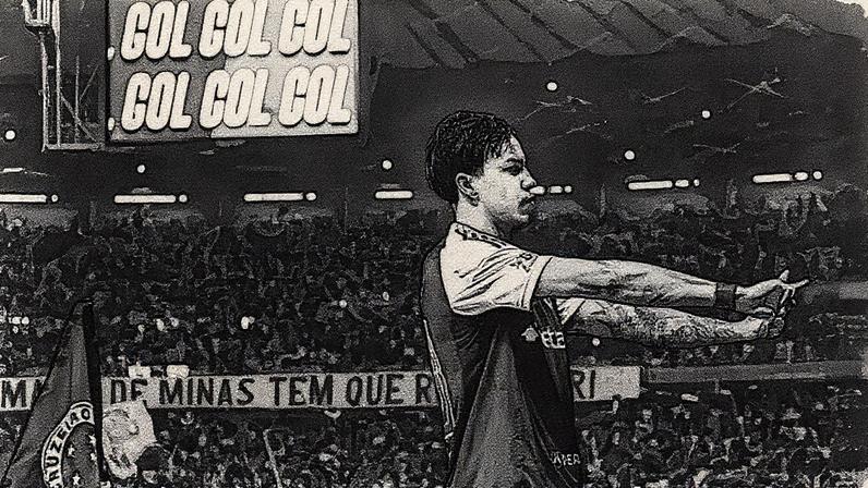 Kaio Jorge já fez o gesto característico de comemoração de gol 21 vezes neste Brasileirão (Foto: Gustavo Aleixo/Cruzeiro)