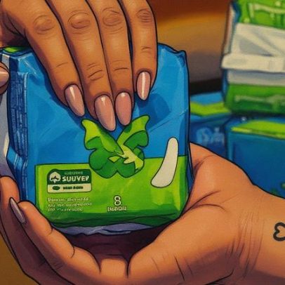 Aviso sobre oferta gratuita de absorventes higiênicos chega aos cidadãos