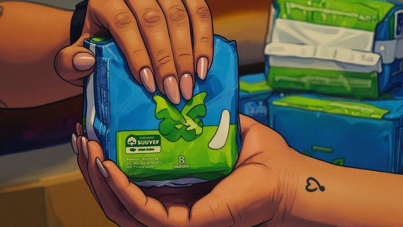 Aviso sobre oferta gratuita de absorventes higiênicos chega aos cidadãos