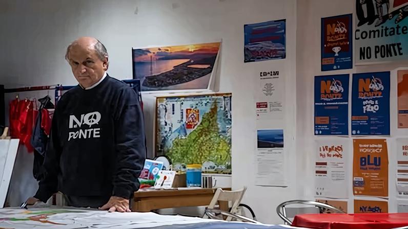 El activista Daniele Ialacqua, el viernes en Sicilia. Alessando Serrano' (Alessandro Serrano')