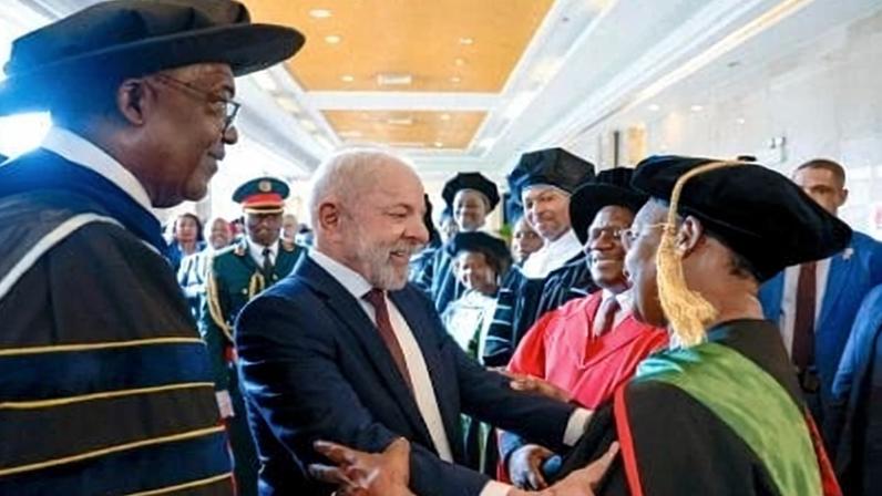 O presidente Lula (PT) em Maputo, na capital de Moçambique. Foto: Ricardo Stuckert/PR