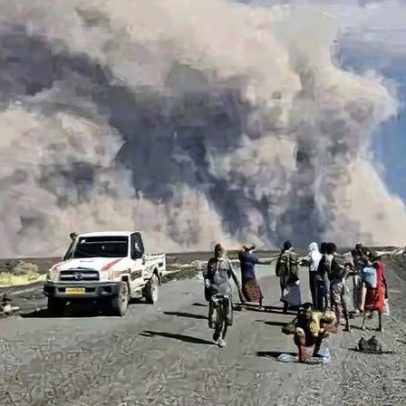 Erupção de vulcão na Etiópia, inativo há 10 mil anos, cancela voos