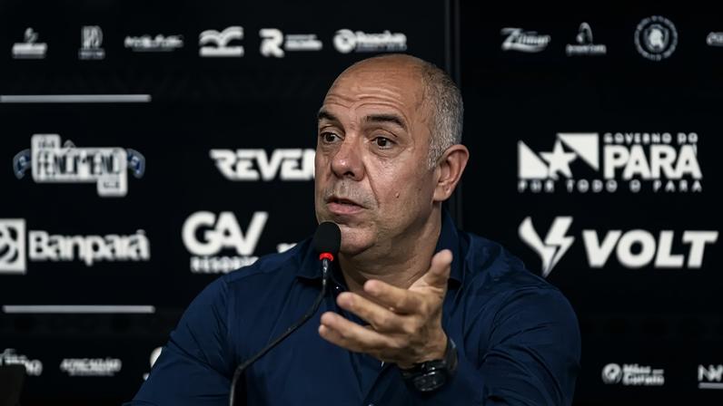 Ex-Flamengo, Marcos Braz é[foi apresentado no Remo em maio de 2025. (Foto: Samara Miranda/Ascom Remo)