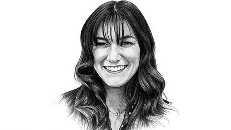 An illustration of Alexandra Sharp, World Brief newsletter writer