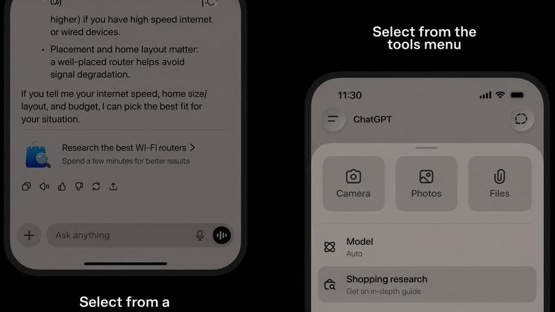 ChatGPT monta guia de compras com IA a partir de pesquisas