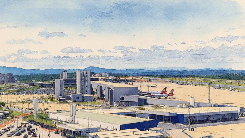 Vista aérea do BH Airport