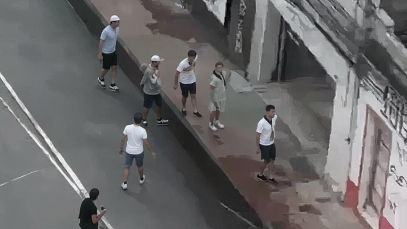 Torcedor sofre violência sexual em briga de torcidas de Santa Cruz e Sport (Foto: Reprodução)