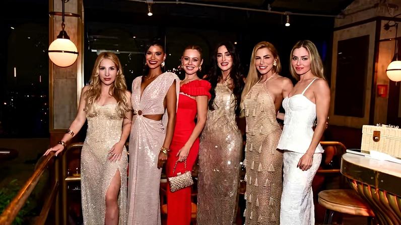 Amanda Meirelles, Jakelyne Oliveira, Isabella Cecchi, Deniziane Ferreira, Erika Schneider e Paula Von Sperling — Foto: Natalia Rampinelli/ Agnews