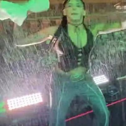 Ana Castela conversa com Zé Felipe após show sob temporal; amanhã ele vem