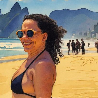 Bebel Gilberto posa na praia e faz contagem regressiva para álbum comemorativo