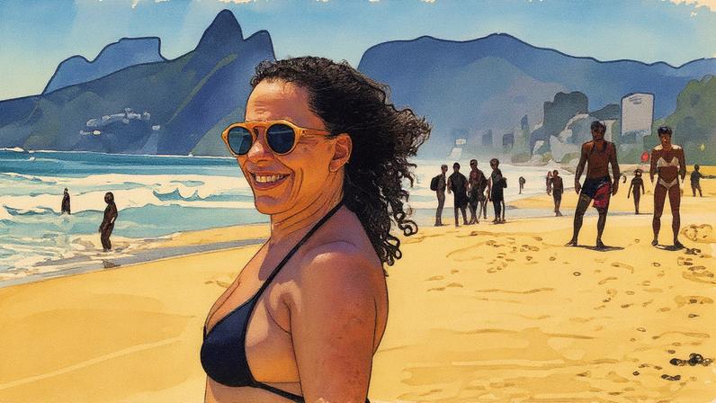 Bebel Gilberto posa na praia e faz contagem regressiva para álbum comemorativo