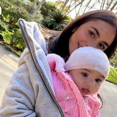 Irmã de Bruna Biancardi encanta web com cliques fofos de Mel e Mavie