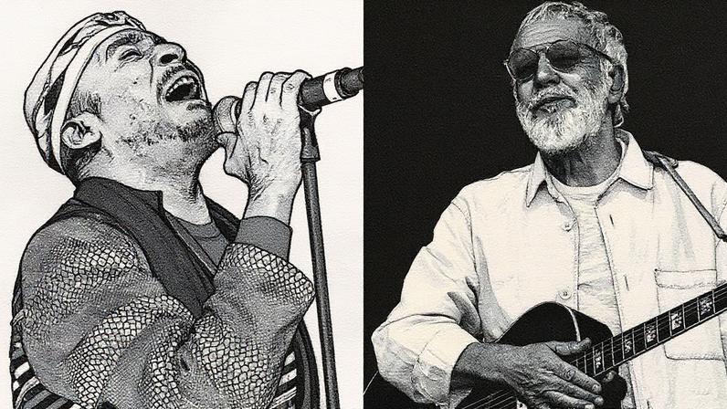 Jimmy Cliff (left), Yusuf/Cat Stevens (right)