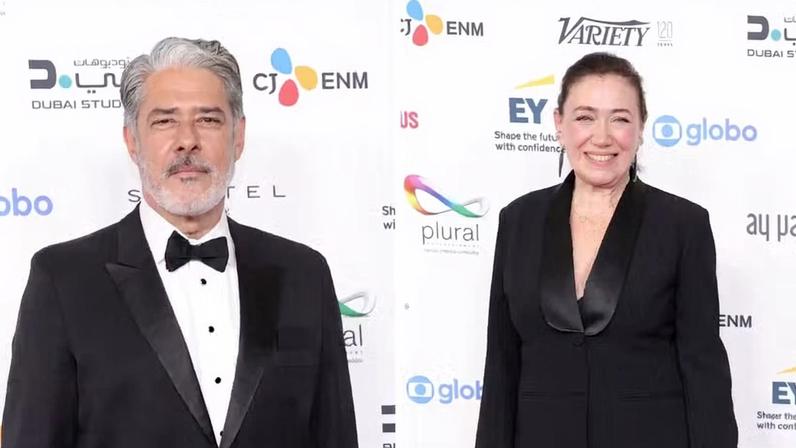 Bonner e Cabral marcam presença no Emmy Internacional