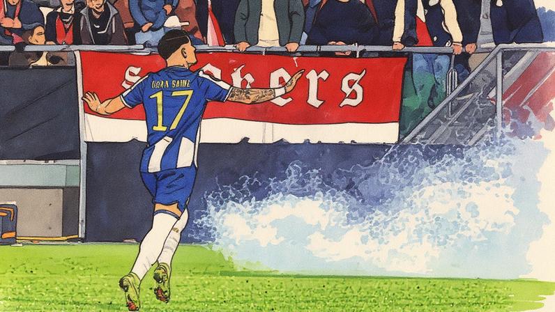 Borja Sainz atravessa bom momento no FC Porto e espera dar-lhe sequência em Famalicão - Foto: Catarina Morais/KAPTA+