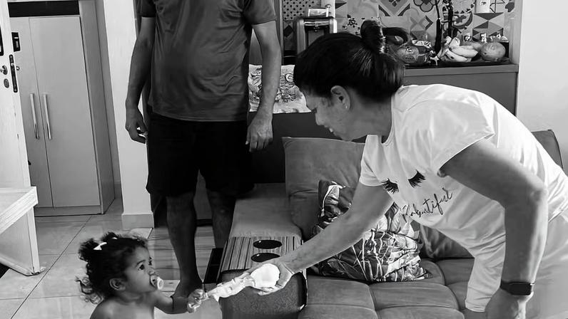 Yuri Lima compartilha registros de Nala, sua filha com IZA — Foto: Reprodução/Instagram