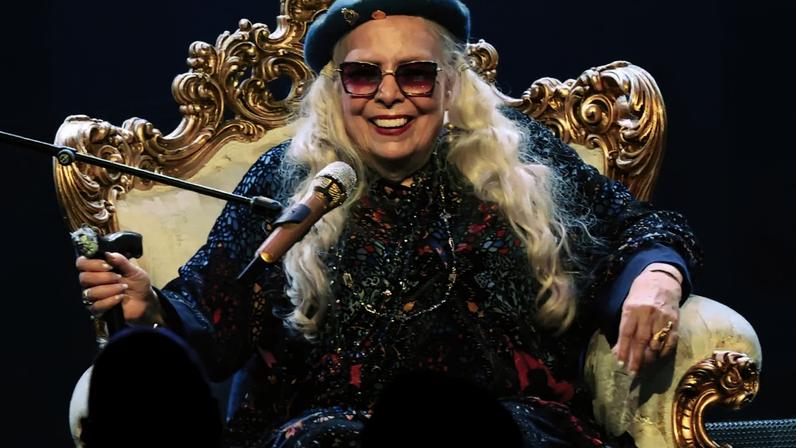 Joni Mitchell performs at GRAMMY Awards Pre-Grammy Gala on Feb. 1, 2025.