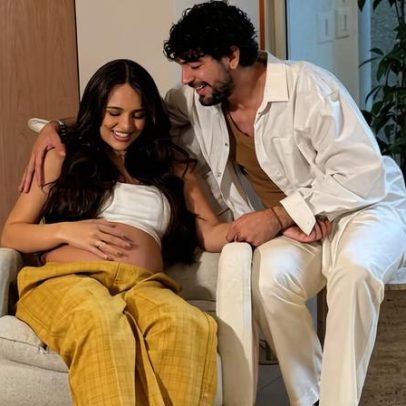 Rafa Kalimann e Nattan, grávidos, participam de curso para pais