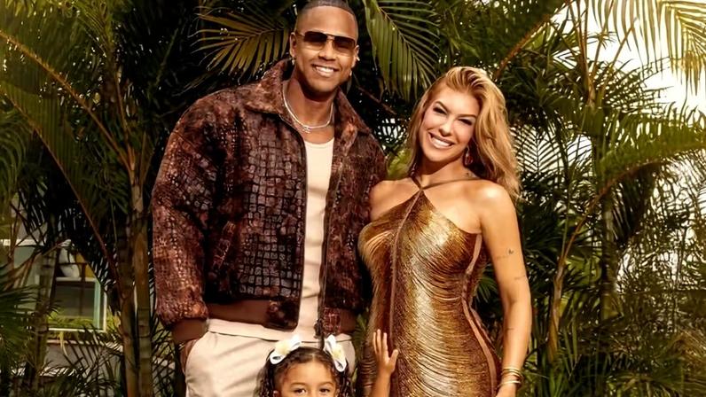 Léo Santana e Lore Improta com Liz — Foto: Yago Mesquitta/divuogação