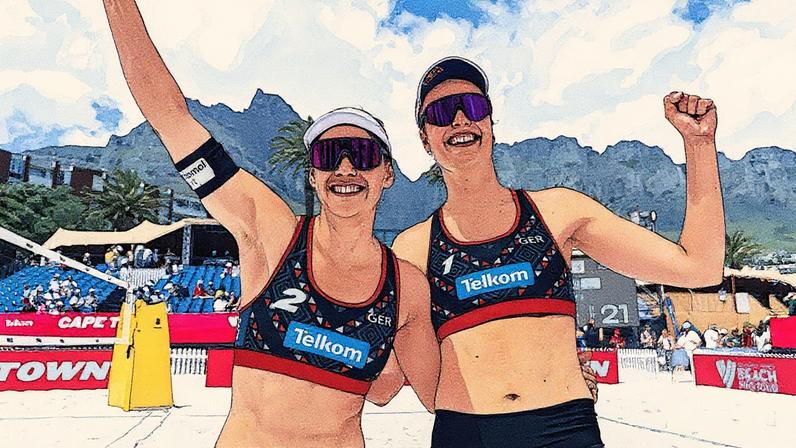 Thamela e Victoria no Elite 16 do Rio de Janeiro (Foto: Divulgação / Volleyball World)