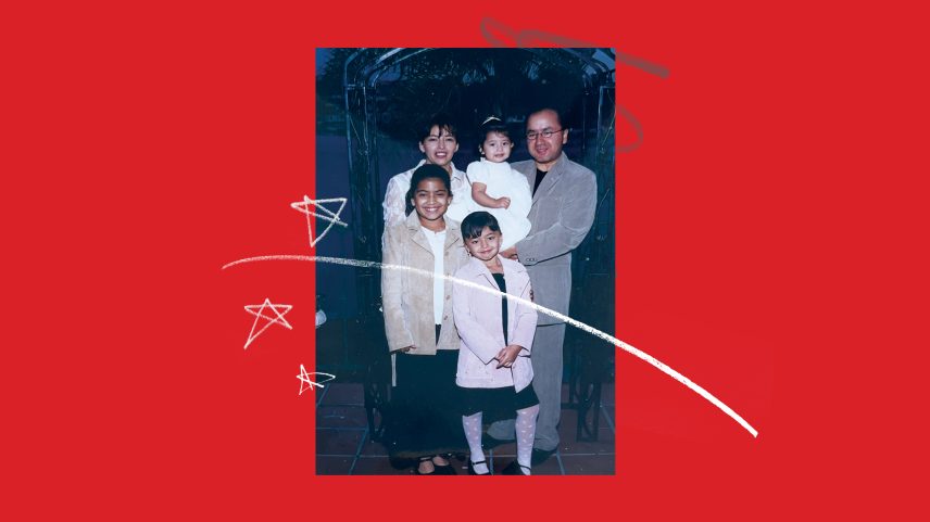 Nelson and Gladys visited Hollywood (left) on their first date after coming to America in 1989. They did not understand enough English to know what Nelson’s shirt said. They now live back in Colombia (Right).