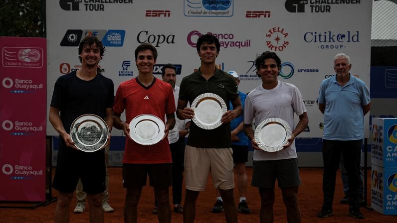 Lucio Ratti, Victor Pagotto, Rodrigo Pacheco Mendez e Alex Hernandez (Foto: Challenger Ciudad de Guayaquil)