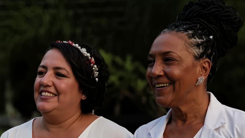 Tatiana Santos, irmã de Thais Fersoza, se casa com Fernanda Guirelli — Foto: Reprodução/Instagram