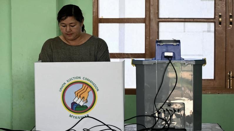 Eleições em Mianmar. Foto: Sai Aung MAIN / AFP