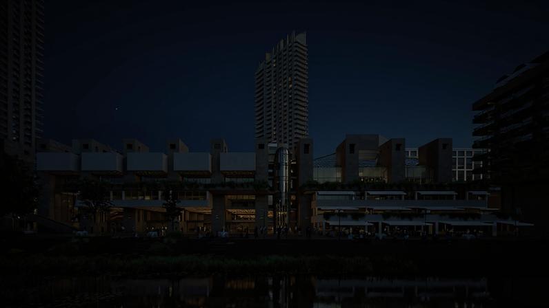 A render of Barbican's Lakeside Terrace Image: Kin Creatives